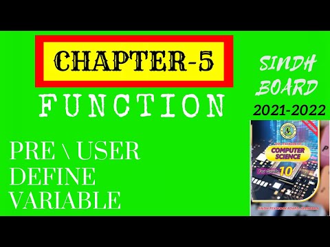 Chapter 5 | difference between Pre Define & User Define Function | 10 class
