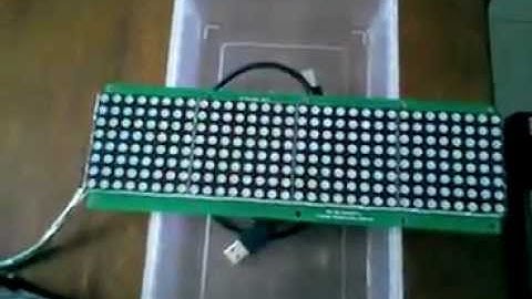 SMS-Based LED Matrix Display using Gizduino (version 2)