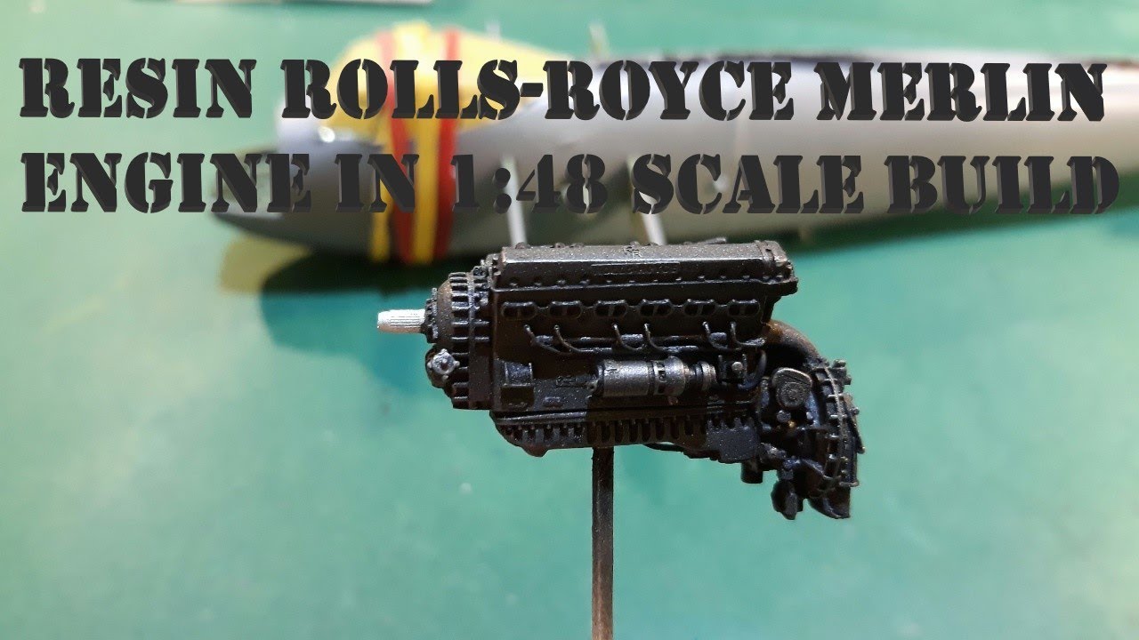 Resin RollsRoyce Merlin Engine in 148 scale Build Part 1 YouTube
