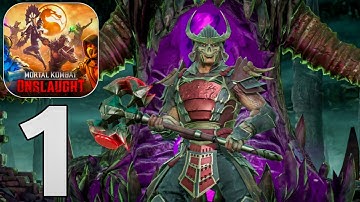 Mortal Kombat Onslaught Gameplay Walkthrough Part 1 - Turtorial (ios,Android)