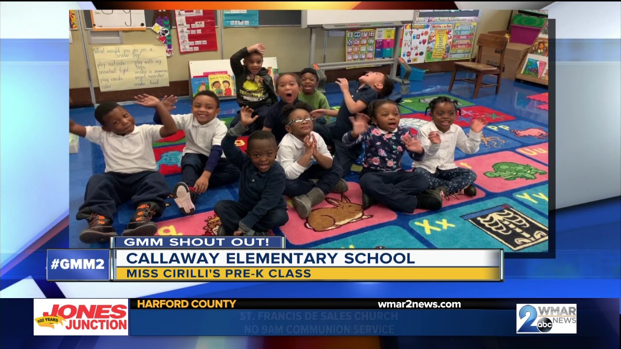 Good morning from Miss Cirilli's PreK class at Callaway Elementary