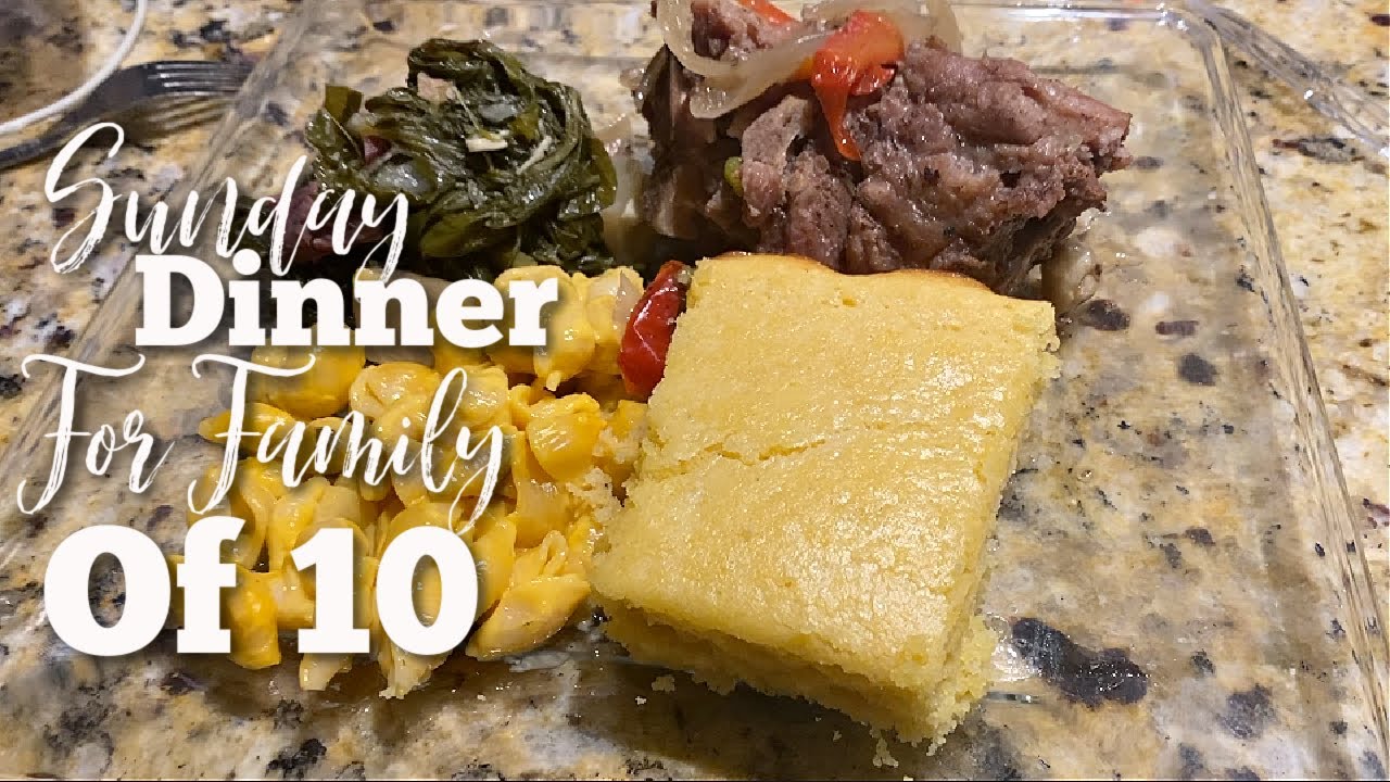 COOKING SUNDAY DINNER FOR A FAMILY OF 10    EASY STEP BY STEP COOK WITH ME