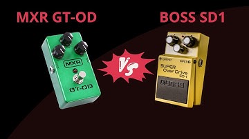 Boss SD-1 vs MXR GT-OD (No-Talk Comparation)