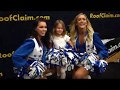 Dallas Cowboys Cheerleaders at RoofClaim.com's IRE Booth 2020