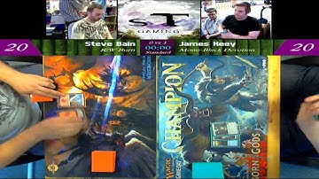 #MTGM15 Game Day - Standard - (Steve) R/W Burn -Vs- Mono B Devotion (James) - Semi-Final [09.08.14]