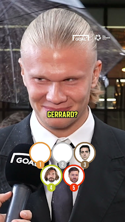 ERLING HAALAND BLIND RANKS LEGENDARY MIDFIELDERS 👀 #shorts