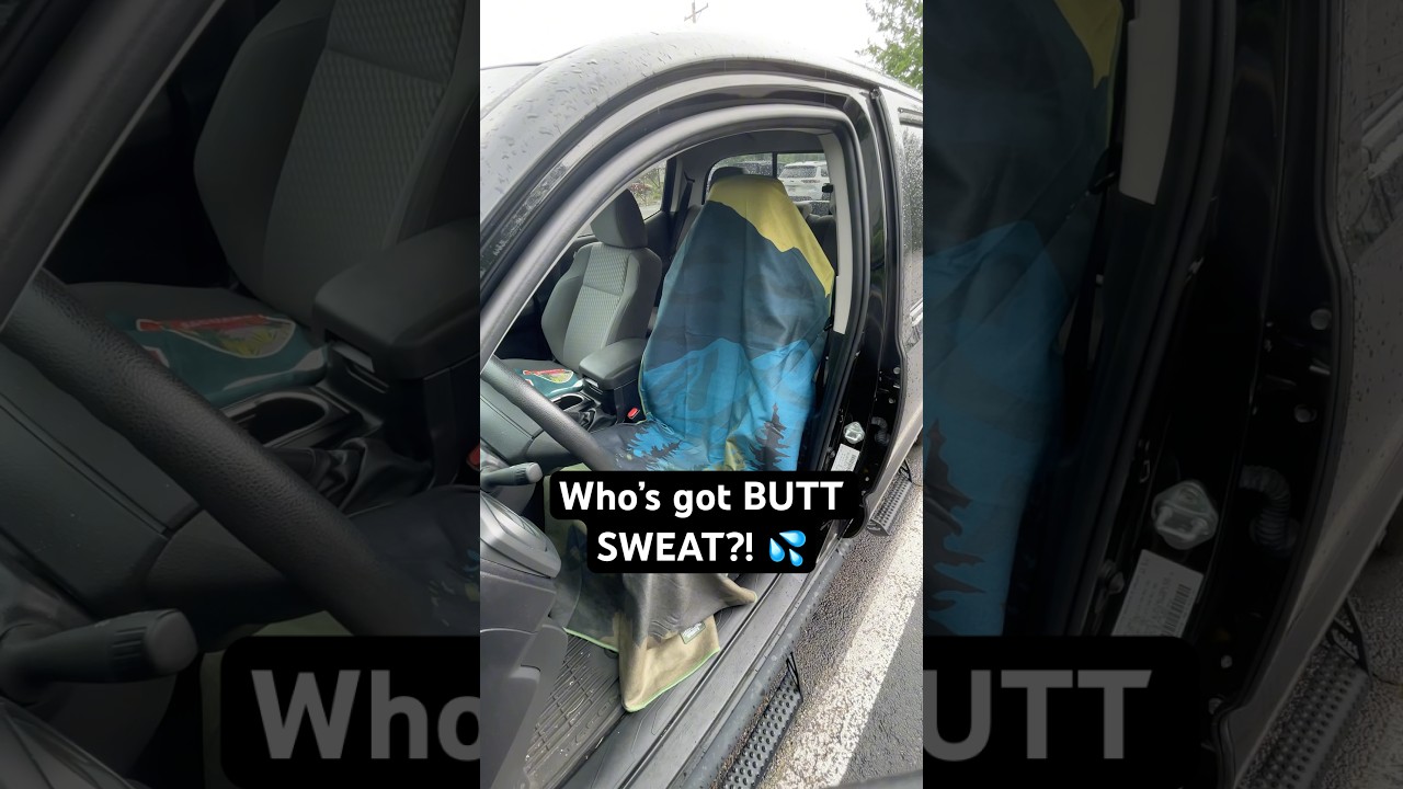 Never get in your car dirty or sweaty again, with Car Seat Cover stowed from Sprints 