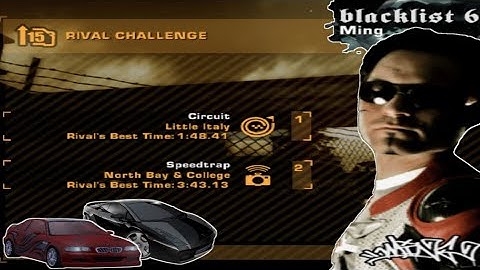 Blacklist 6 Challenge Rival Completed with Fast Cars Temp350 - NFS MOST WANTED(BlackEdition)