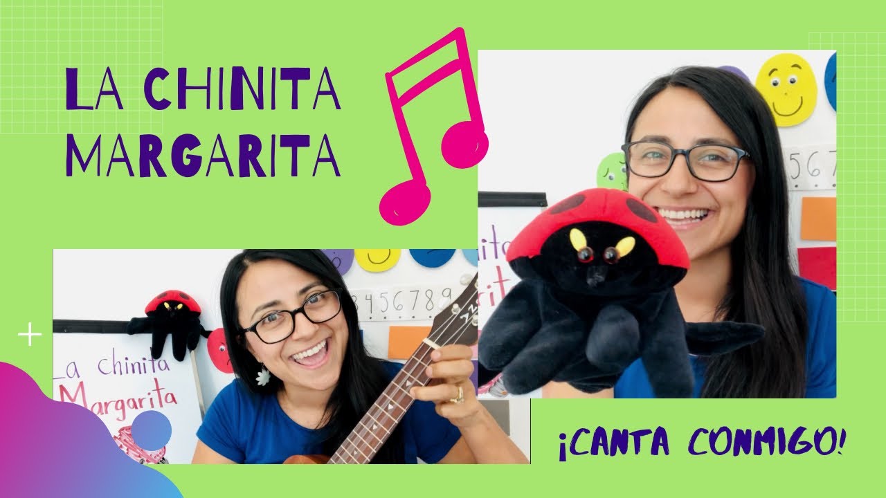 La chinita Margarita 🐞🎶 Canción infantil narrada y cantada ukelele