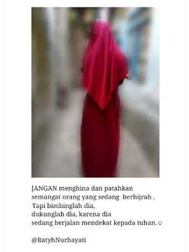 Dukunglah hijrah ukhty ya akhi