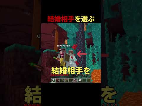 結婚相手を選ぶ #shorts #マイクラ #Minecraft