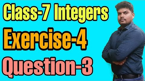 Q-3 Exercise-4 | Class-7 | Integers |A certain freezing process requires the room temperature | 2021