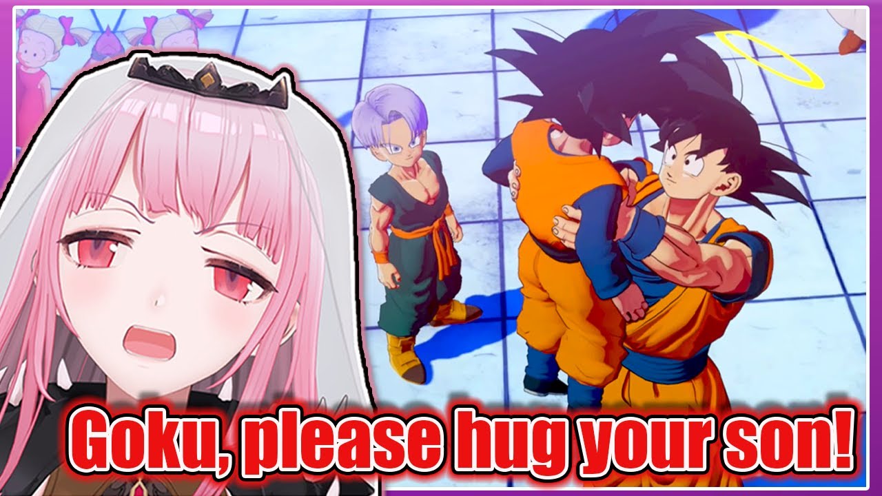 Calli Reaction to Goku Being Cold to Everyone in Dragon Ball Z Kakarot【Hololive EN】