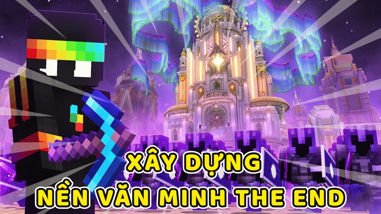 1000 người chơi xây dựng  Nền Văn Minh ở The End trong Minecraft Hardcore