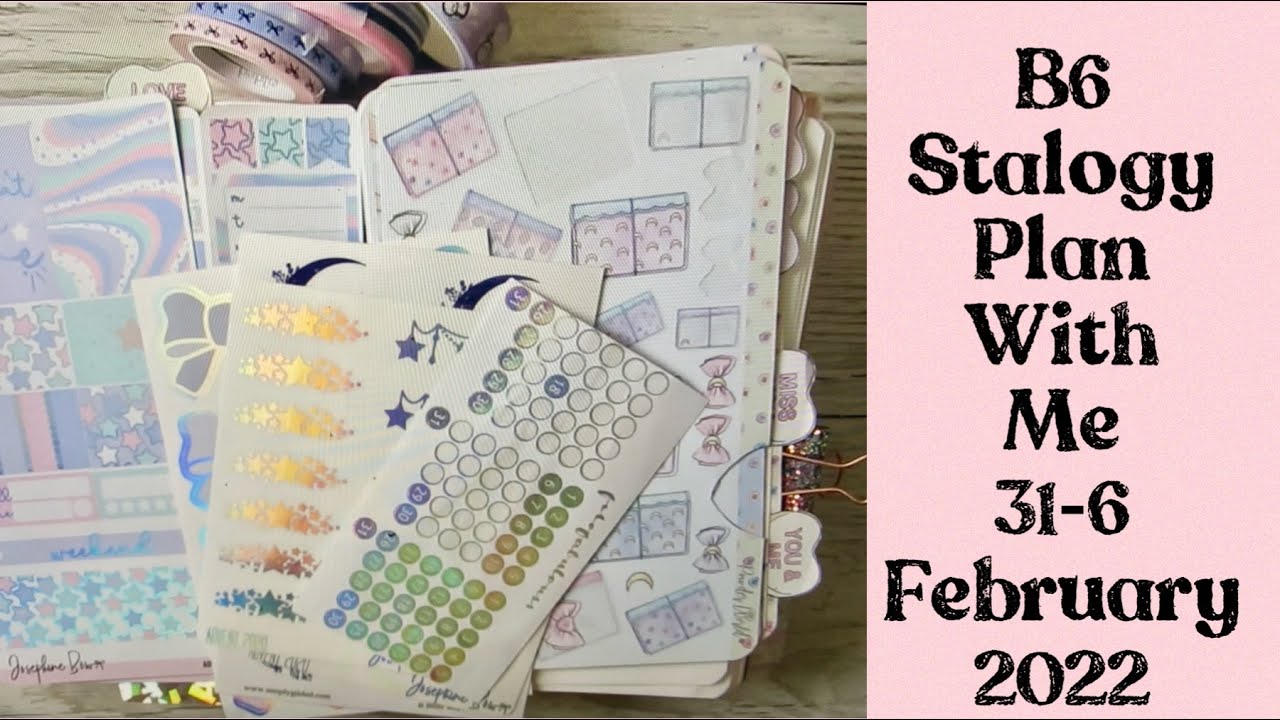 B6 Stalogy || plan with me weekly pages || 31-6 February 2022 - YouTube