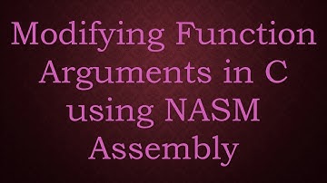 Modifying Function Arguments in C using NASM Assembly