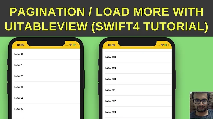 Pagination with UITableVIew - Load more content UITableView - Swift 4