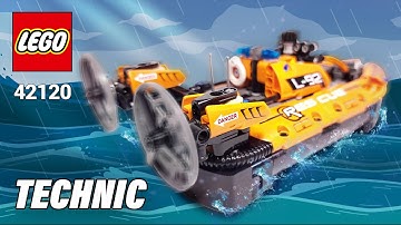 Rescue Hovercraft (42120)[457 pcs] Lego Technic Building Instructions | Rainbow LEGO Build