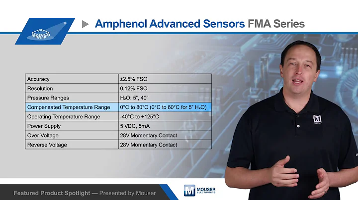 Amphenol Advanced Sensors NovaSensor FMA Filtration Air Restriction Sensors — Featured Product