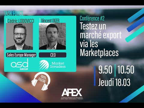 #CONF2 | Testez un marché export via les Marketplaces