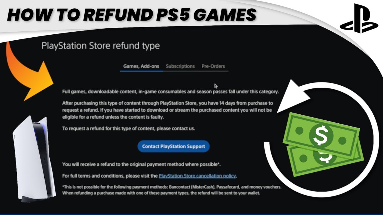 How to Refund Digital PS5 Games! (EASY) | SCG -