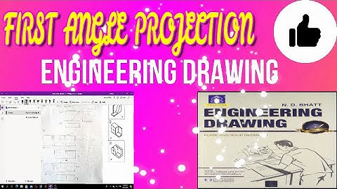 Engineering Drawing by N.D BHUTT / First Angle Projection /Mechanical Engineering.