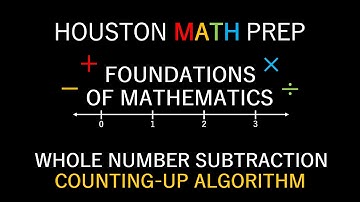 Counting Up Subtraction Algorithm (Whole Numbers)