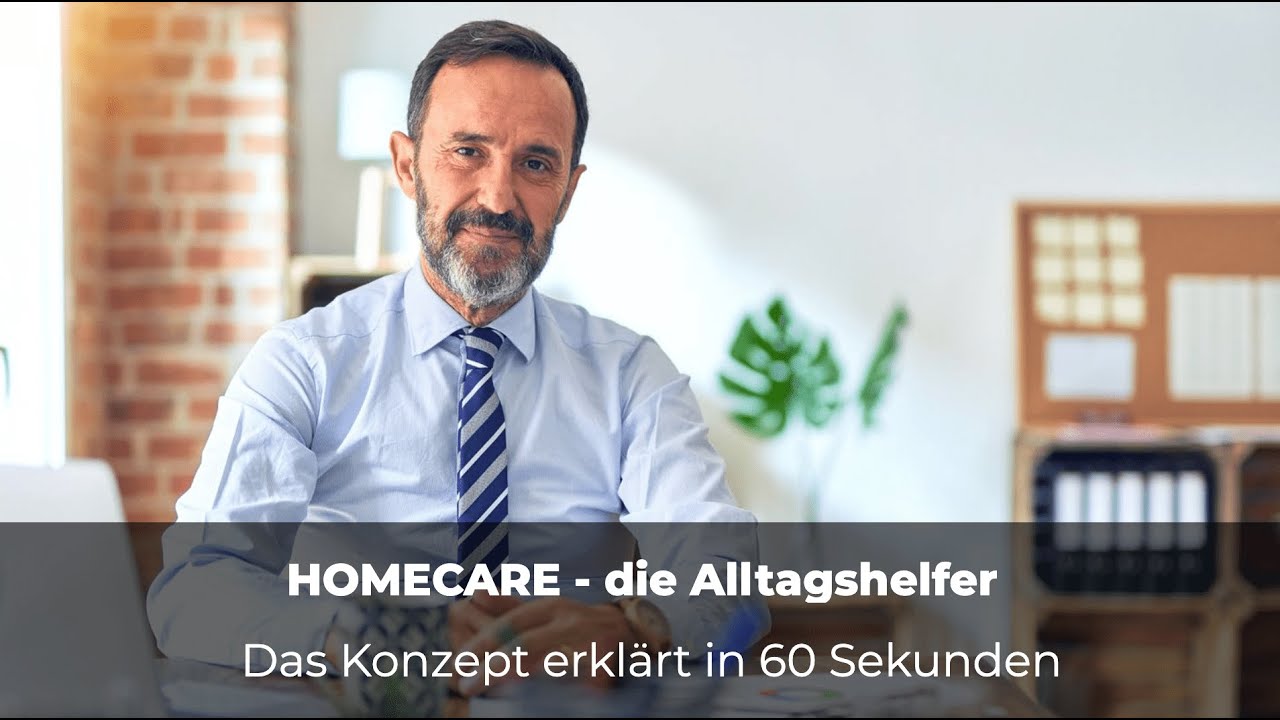 Ambulante Pflege und Betreuung eröffnen: HOMECARE - die Alltagshelfer Franchise in 60 Sek.