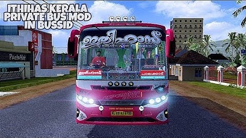 Ithihas Kerala Private Bus Mod In Bus Simulator Indonesia - Bussid Bus Mod - Bussid