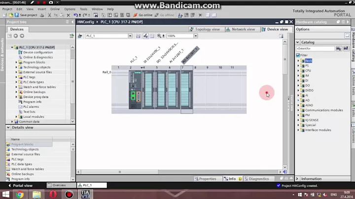 Siemens TIA Portal PLC tutorial - Hardware configuration (SIMATIC S7-300)