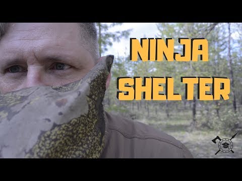 Emergency NINJA CAMPING shelter | Stealth camping like a wilderness boss