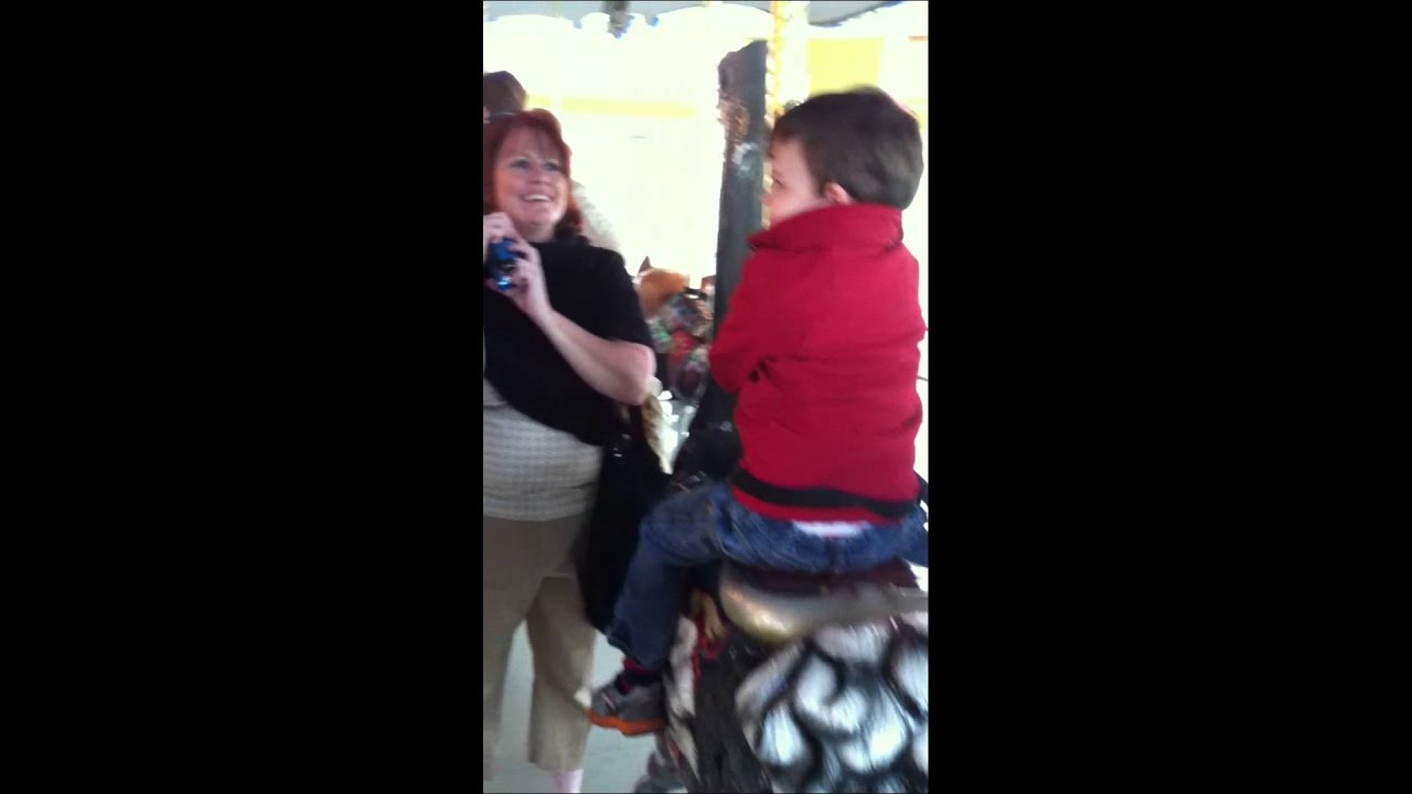 Turtle Back Zoo Carousel with K and J - 2012