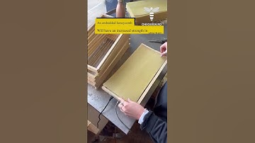 An embedded honeycomb will have an increased strength in structure and will keep the wax in place