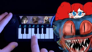 P-O-P-P-Y Meme 🩸⚠🩸 by •Serini Angel•: (how to play on a 1$ Trevor Henderson's piano)