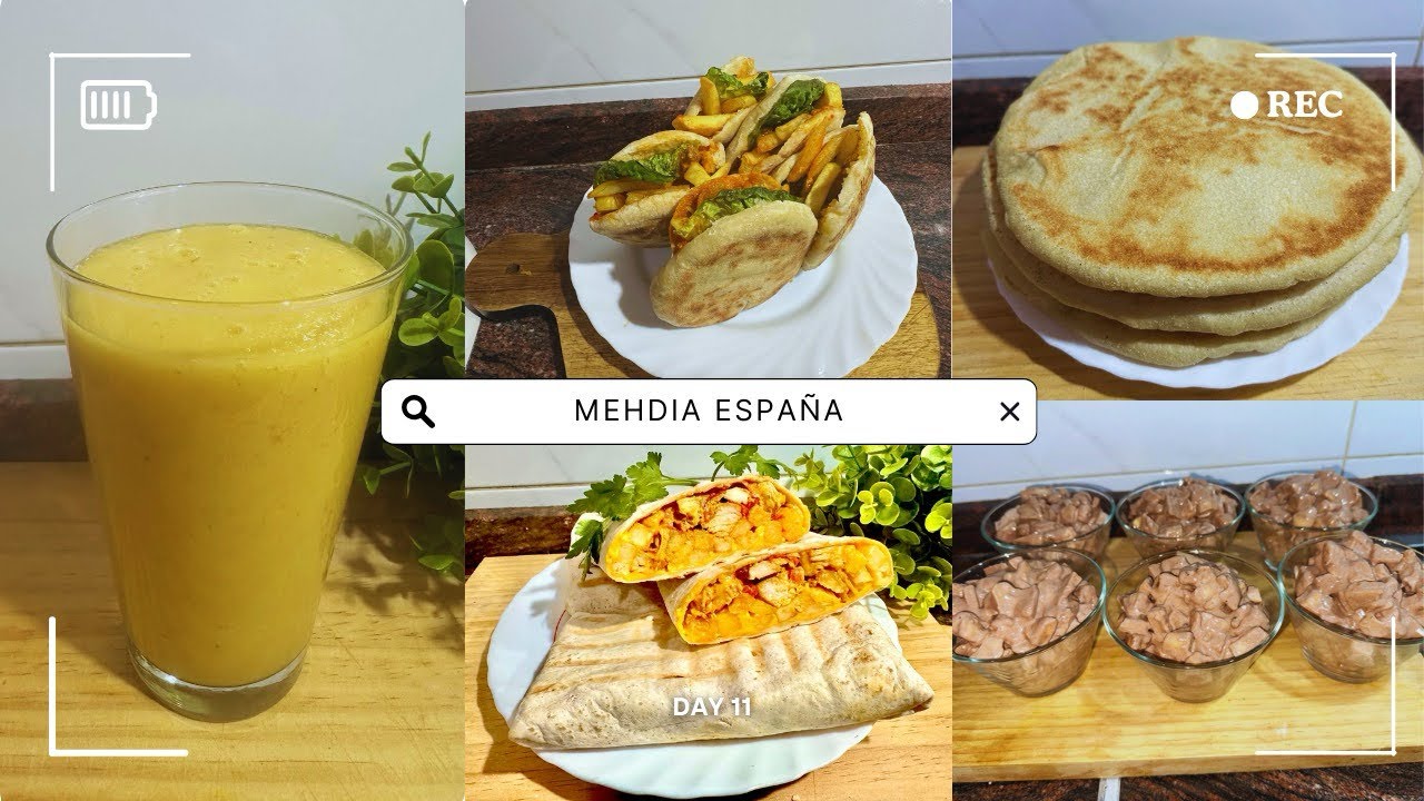 فطوري لليوم 11في رمضان  شهيوات لذيذة مع mehdia España 