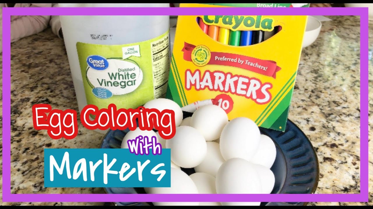 Coloring Easter Eggs with Crayola Markers YouTube