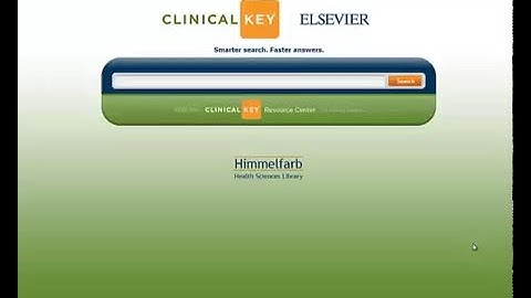 ClinicalKey Tutorial