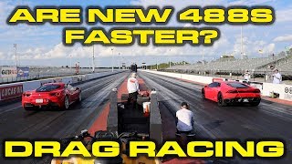 Watch a drag race between ferrari 488 and lamborghini huracan down the
1/4 mile. this is quickest we've seen run so far, but can it bean ...