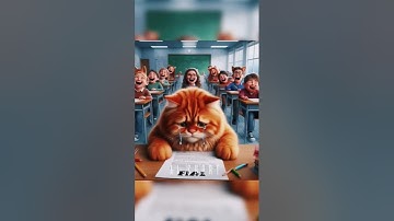 "From Struggles to Success | The Inspiring Journey of a Determined Cat 🐾📚 #ai #shorts #viral