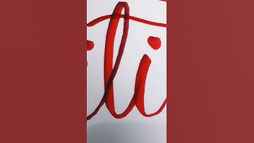 Calligraphy Writing of the Name #Aditi on request in last video with Doms Brush Pens! #Viral