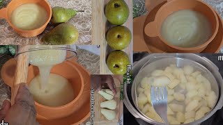 How to make pear purée for Babies from 4-6 Months/Baby purèè Recipes babypurees baby puree