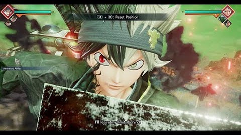 39.ASTA (Black Clover) -JUMPFORCE (PC)  - ALL MOVESET ,ABILITIES AND AWAKENING - ULTRA SETTINGS