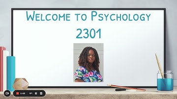 Welcome to Psychology 2301
