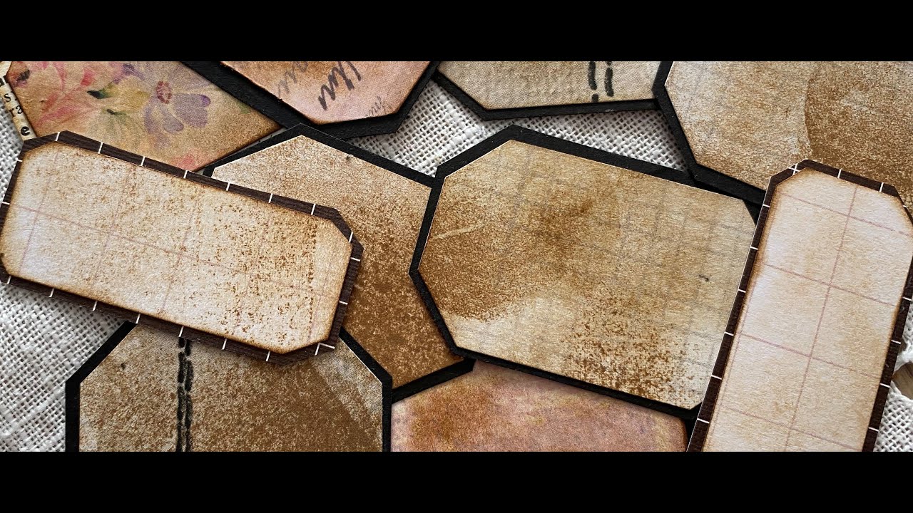 TUTO :  FAIRE SES ETIQUETTES VINTAGE PAS CHER ET PEU DE MATERIEL 1/2