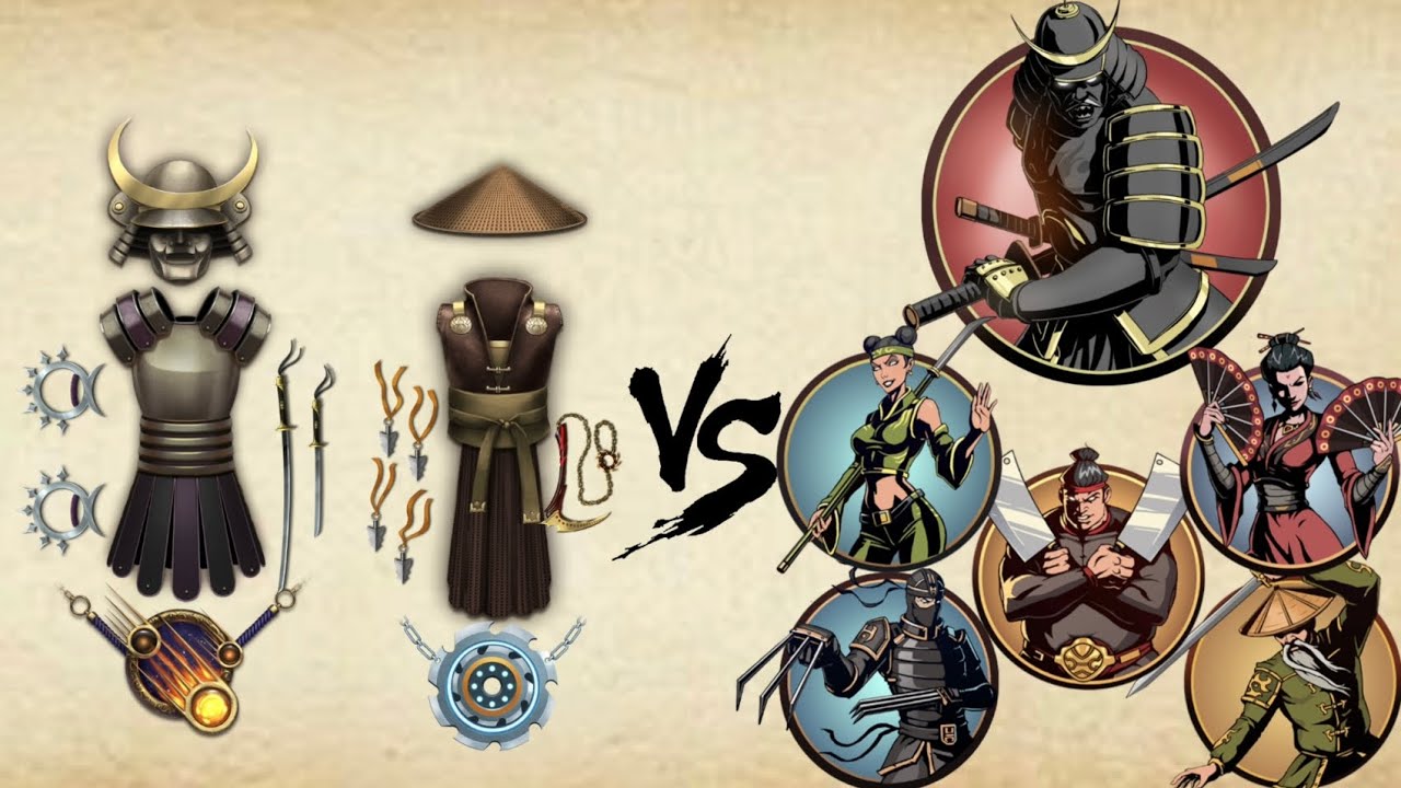 Shadow Fight 2. Viewer's Set and Shogun's Set. Gates of Shadows. Challenges 101