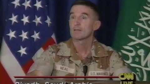 News - Part 3 - Ground War 22 hrs After Start - Day 40 - CNN - 24 Feb 1991