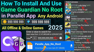 How To Install And Use Game Guardian in Parallel App No Root Any Android || 2025