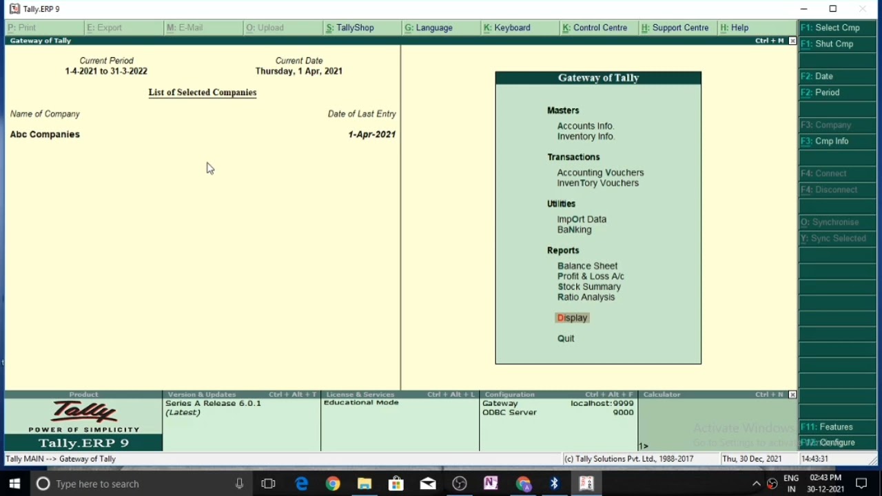How To See All Voucher Entry Delete Entry In Tally ERP9 YouTube