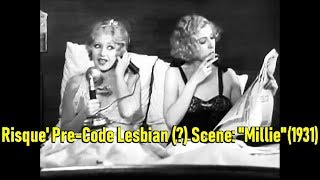 Risque' Pre-Code Lesbian (?) Scene: 