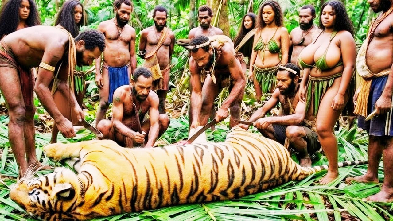 Bengal Tiger “Korowai Tribe” Myth EXPOSED | Real Korowai Treehouse Life in Papua